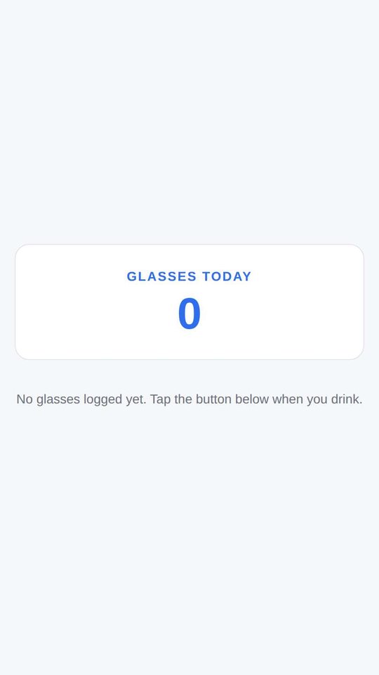 Screenshot of Water Reminder