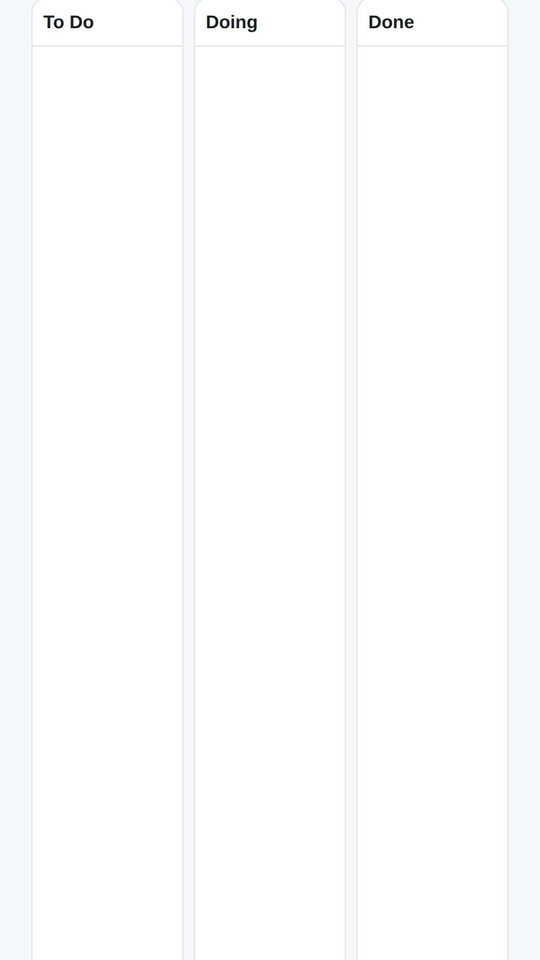 Screenshot of Kanban Board