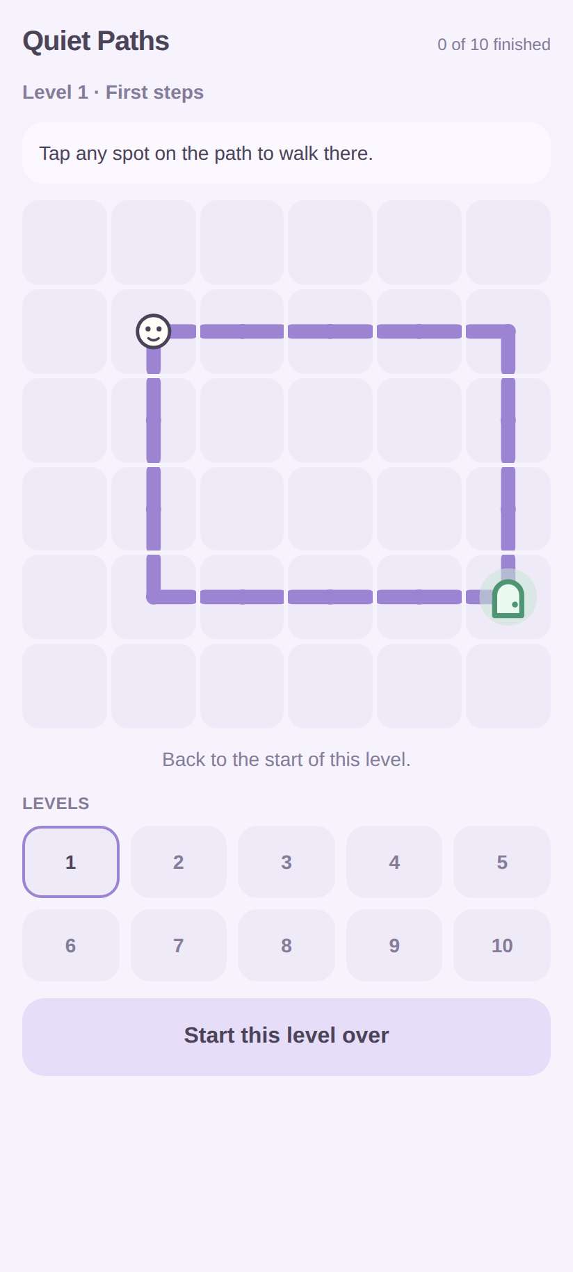 Screenshot of Quiet Paths
