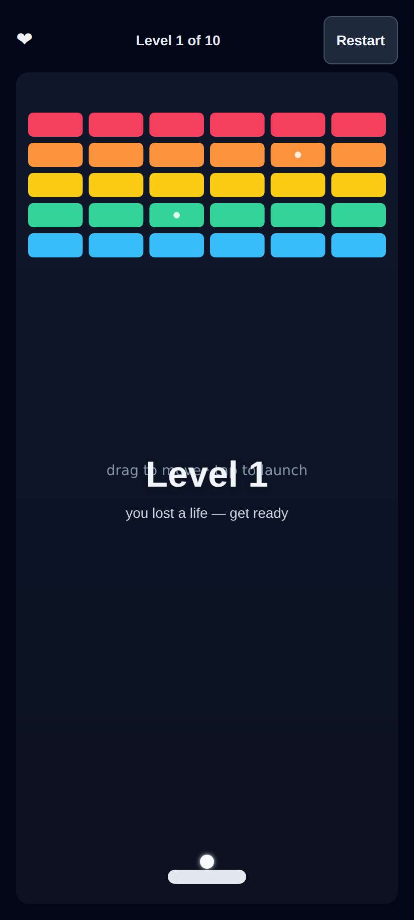 Screenshot of Brick Breaker