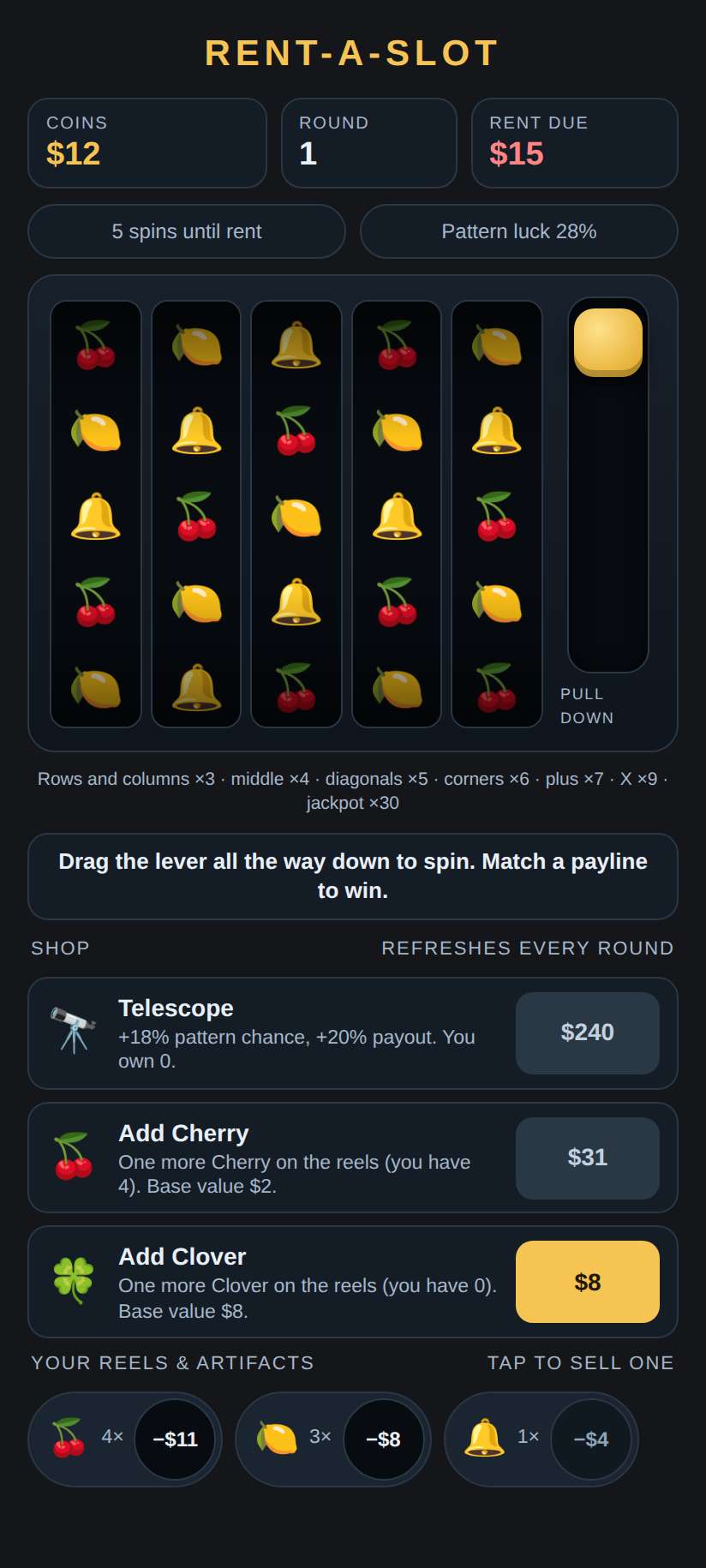 Screenshot of Rent-A-Slot