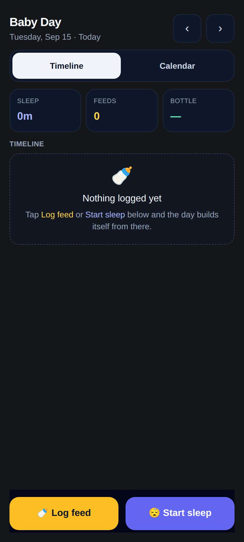 Screenshot of Baby Day